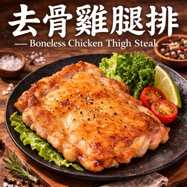 【冷凍】去骨雞腿排｜260克