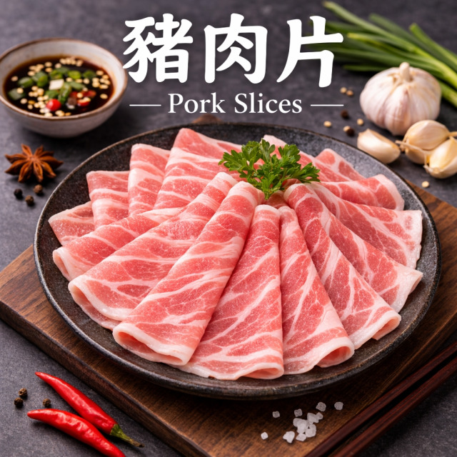 【冷凍】豬肉片｜1公斤