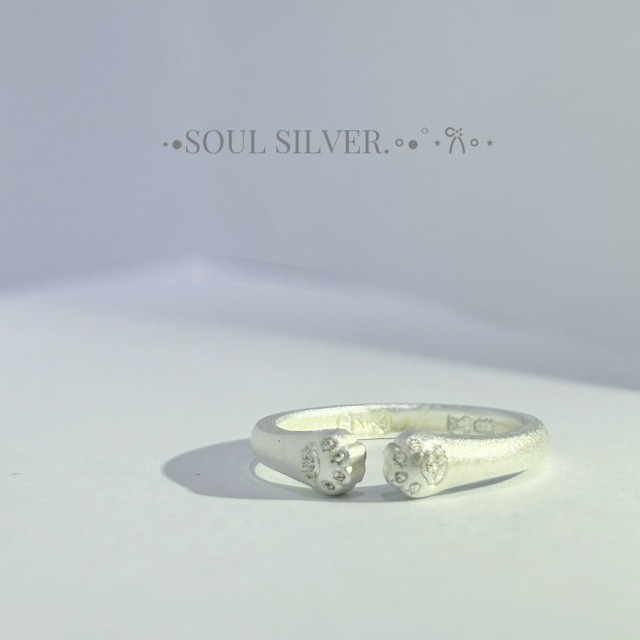 【豐銘嚴選】純銀 霧面貓爪造型戒