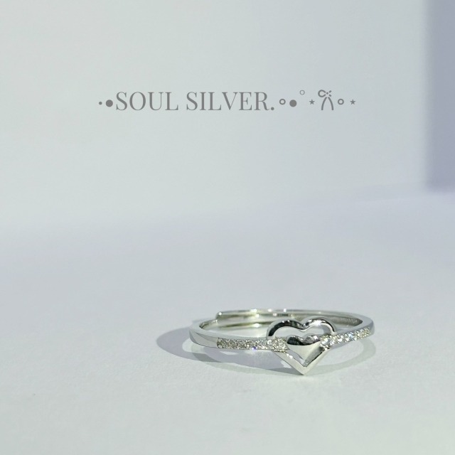 【豐銘嚴選】純銀 心裡有你微鑲戒
