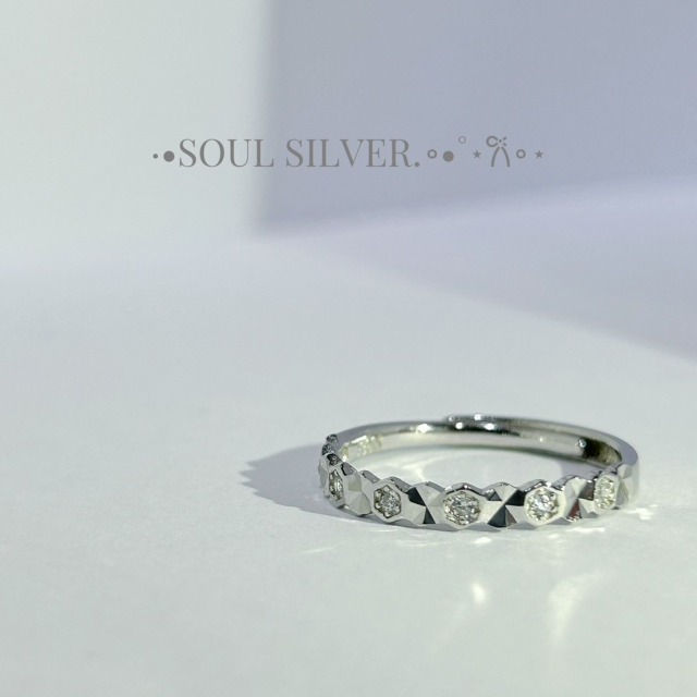 【豐銘嚴選】純銀 閃耀微鑲鑽紋造型戒