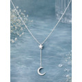 【豐銘嚴選】純銀 星月Y字鍊套鍊
