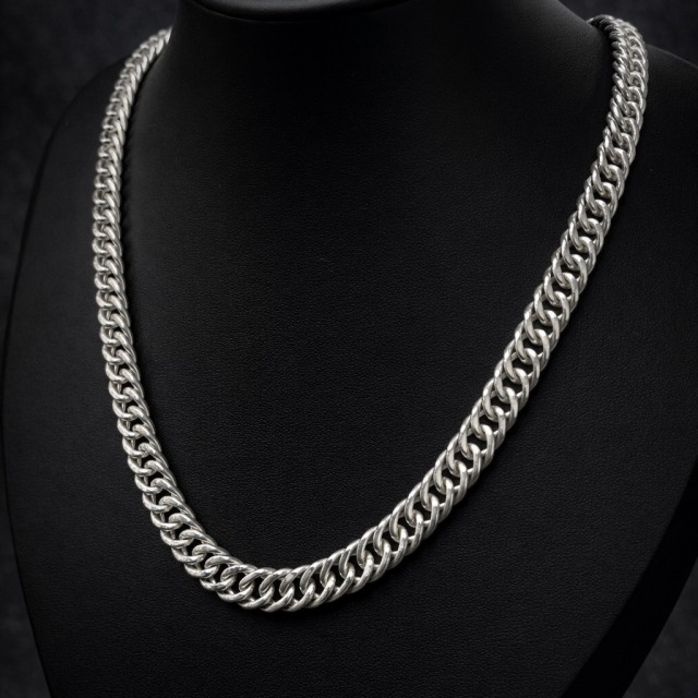 【豐銘嚴選】純銀 寬版雙善鍊(1.9兩60公分)