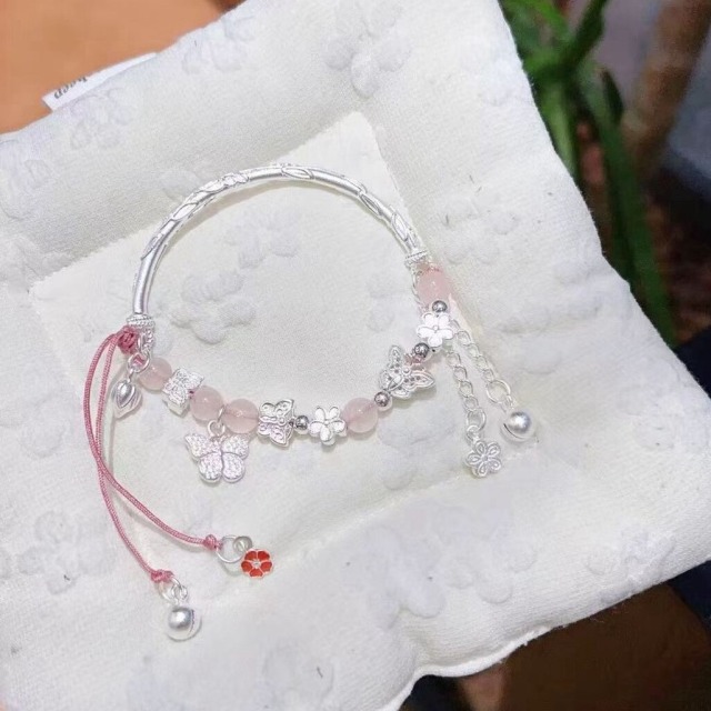 【豐銘嚴選】純銀 繁花似錦半環半鍊