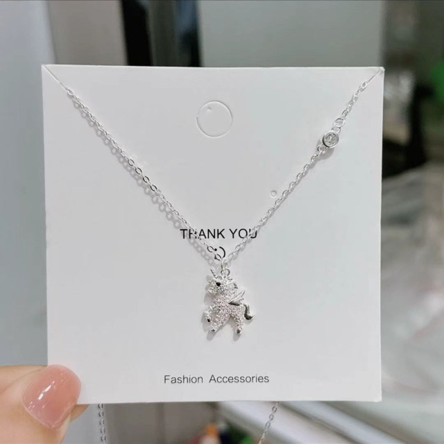 【豐銘嚴選】純銀 天角獸 彩虹小馬套鍊