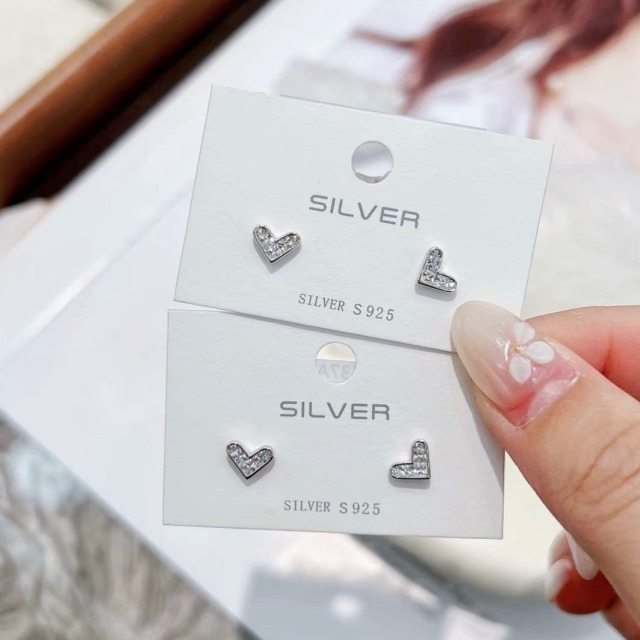 【豐銘嚴選】純銀 小愛心耳針