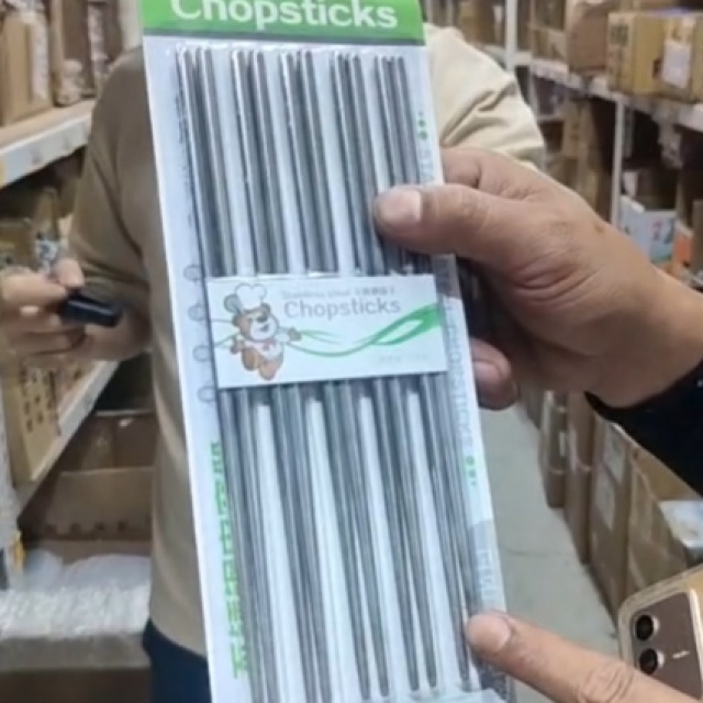 14標 不鏽鋼筷 5雙