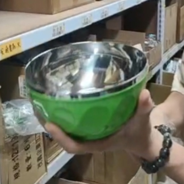 19標 15cm隔熱碗 綠 黃 橘 藍 (顏色隨機