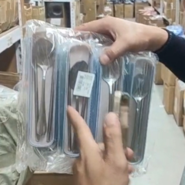 27標 馬卡龍餐具組 筷子湯匙