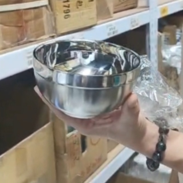 20標 13公分不鏽鋼碗-有隔熱