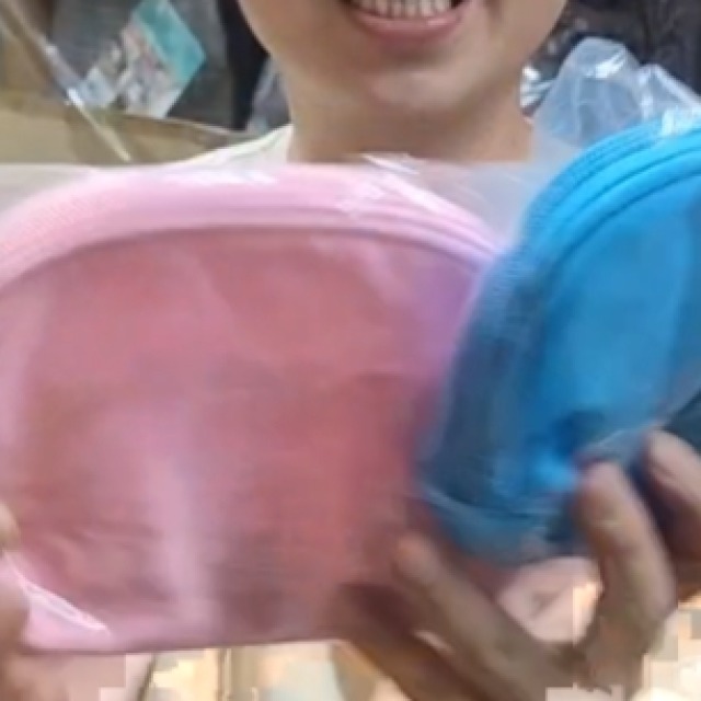 104標 防潑水設計零錢包（藍+粉）2個