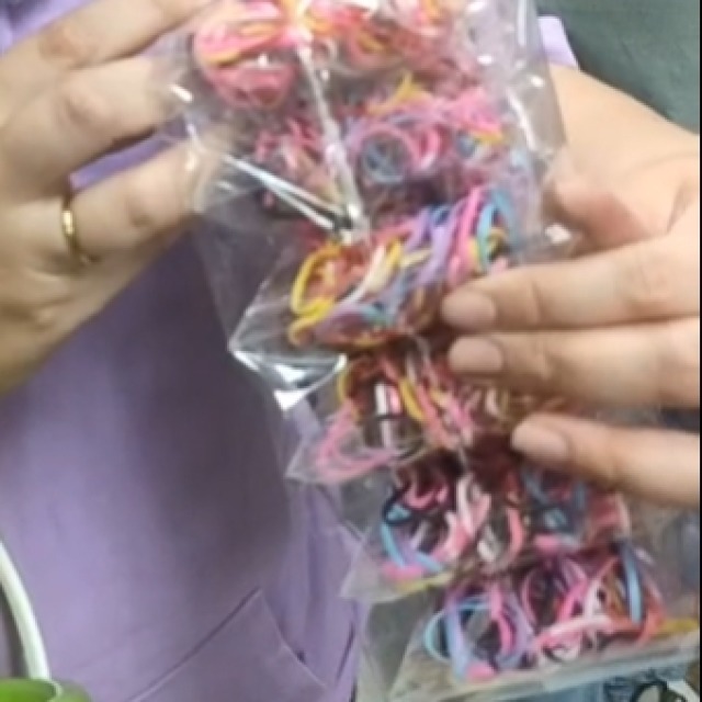 67標 馬卡龍髮圈50入/盒