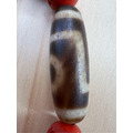 嚴選工廠量產西藏二眼天珠管珠朱紅珠六字真言特別挑出實物人緣寓意濃醇強勁是催化個人桃花不可多得又便宜的好物搭配財神咒超有感-3