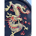招財金龍「炭」賺很大龍王炭雕盤附盤架 黑色屬水可聚財富貴來 材質為精選活性碳淨化空氣除不好磁場可置財位或辦公室作業電腦旁-5