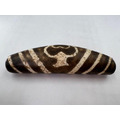 寶瓶天珠項鍊 Tibetan Vase Dzi Bead Necklace｜咖啡色繩鍊附蝦勾 可掛佛牌 吉祥祈福能量石-4