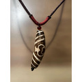 寶瓶天珠項鍊 Tibetan Vase Dzi Bead Necklace｜咖啡色繩鍊附蝦勾 可掛佛牌 吉祥祈福能量石-8