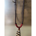 寶瓶天珠項鍊 Tibetan Vase Dzi Bead Necklace｜咖啡色繩鍊附蝦勾 可掛佛牌 吉祥祈福能量石-9