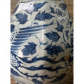 高仿元明青花鳳穿牡丹紋雙耳八方瓶 仿古做舊瓷器 復古茶空間花器 居家擺件-10