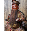【老味收藏．慈祥福德】清代/民國 老木雕福德正神（土地公）神像 - 帶濃厚香火皮殼-3