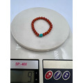 綠松石錢鼠南紅手錬精品 照片為實物 南紅 vs 綠松石天然無染色 非A保退-1