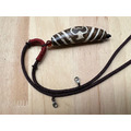 寶瓶天珠項鍊 Tibetan Vase Dzi Bead Necklace｜咖啡色繩鍊附蝦勾 可掛佛牌 吉祥祈福能量石-12
