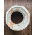 高仿元明青花鳳穿牡丹紋雙耳八方瓶 仿古做舊瓷器 復古茶空間花器 居家擺件-6