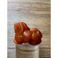 【文玩雅藏】天然蜜糖色 招財貔貅/瑞獸 手把件(約7.1cm) | 壽山石類 溫潤凍感 鎮宅辟邪 風水擺件 茶寵 附錦盒-12