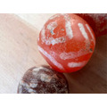 【古董拍賣】珍稀老件 西亞鑲蝕紅玉髓老珠手鍊 (約13mm) | 滿風化包漿 古董珠 老瑪瑙 護身符 文玩收藏-2