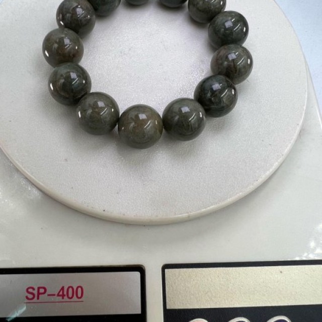 老大爺老貨海藻玉圓珠手錬單顆直徑17mm大而美 照片為樣品 將嚴格把關出貨 數量有限售完為止
