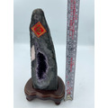 愛台灣桌上型紫水晶洞安放個人辦公桌化煞超有感 台灣地圖的神祕圖案TAIWAN紫水晶洞巧妙晶簇晶華地段 實物拍攝絕對好東西-2