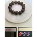 老大爺老貨女媧石圓珠手錬 單顆直徑16mm 照片為實物-3