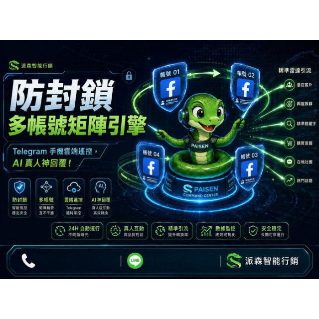 #FB自動化 #臉書行銷軟體 #自動留言 #自動貼文 #社團引流 #多帳號矩陣 #派森智能行銷 #網路行銷工具