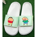 KR/ing#蠟筆小新/正男#綠白色：拖鞋/室內鞋(約25cm)。
