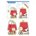 𓂃.◌𓈒𖡼｜JP#史努比#小屋子#紅：PVC，貼紙六張組(包裝約115×145mm)。