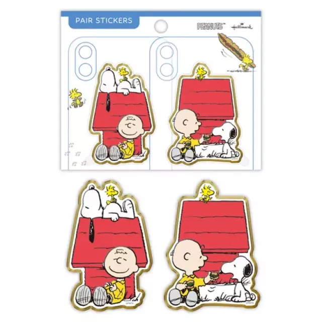 𓂃.◌𓈒𖡼｜JP#史努比#小屋子#紅：PVC，貼紙六張組(包裝約115×145mm)。