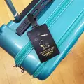 𓂃.◌𓈒𖡼｜JP#史努比#飛機#黑：行李箱/旅行箱/行旅箱，吊牌卡(約H10.5×W6.7cm)。