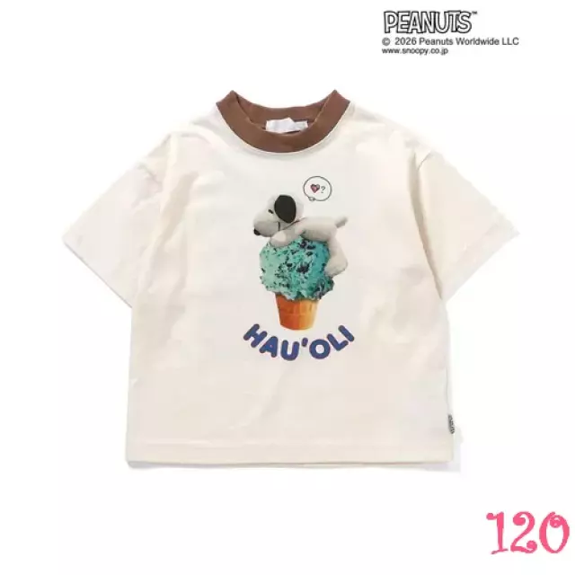 𓂃.◌𓈒𖡼｜JP#史努比#甜點風#兒童(男/女)#白：衣服(120)。