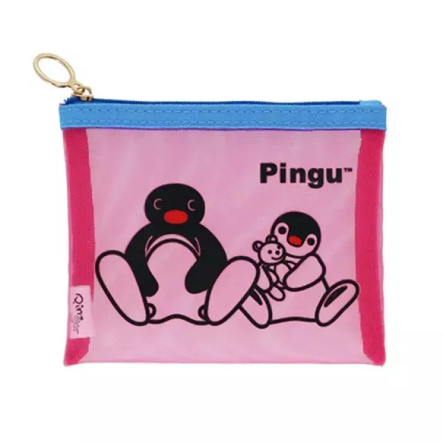 𓂃.◌𓈒𖡼｜JP#企鵝家族/Pingu#粉：收納包兩件組(約14×11×1cm)。