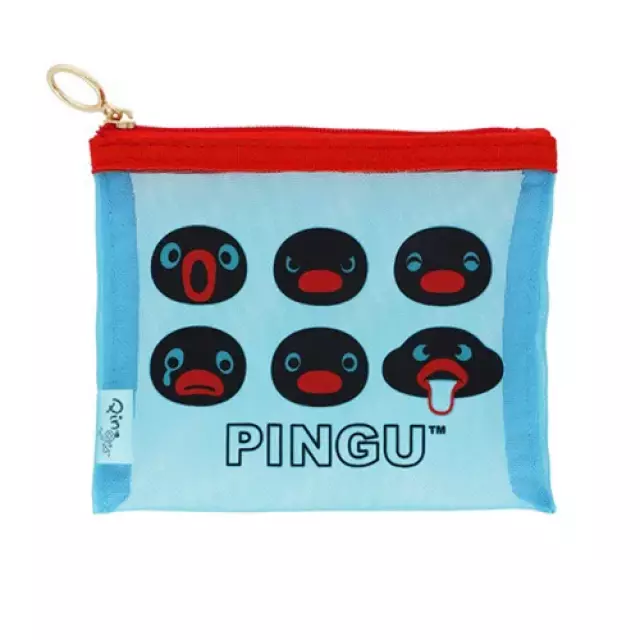 𓂃.◌𓈒𖡼｜JP#企鵝家族/Pingu#藍：收納包兩件組(約14×11×1cm)。