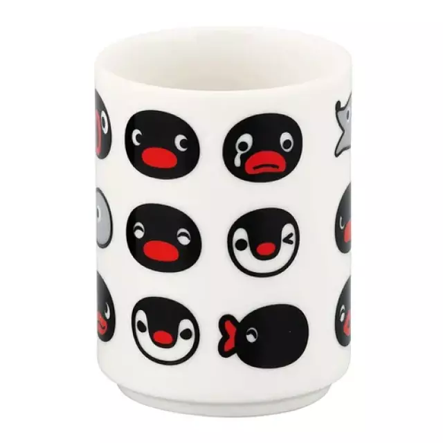𓂃.◌𓈒𖡼｜JP#企鵝家族/Pingu#白：瓷，茶水杯(約7.5×H10cm/300ml)。