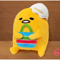 TW/ing#三麗鷗#蛋黃哥#茄芷袋：娃偶扭蛋盒玩佈景擺飾品(約6吋)。