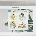 【正版聯名】蠟筆小新防水透明貼紙/1組4入-5