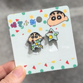 【正版聯名】蠟筆小新耳夾-6