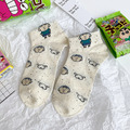 蠟筆小新日系刺繡襪子-9