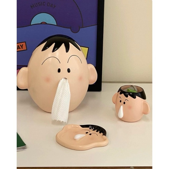 阿呆衛生紙盒 阿呆筆筒 阿呆收納